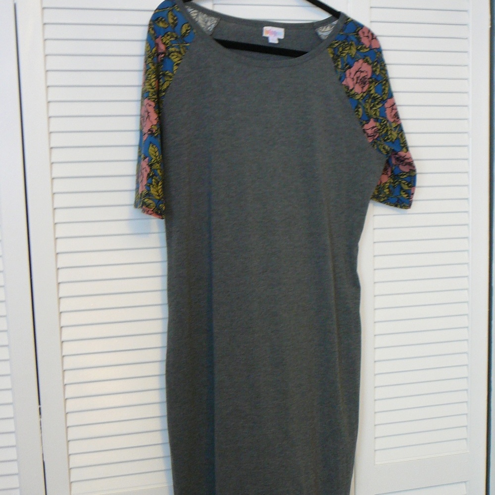 Gray/Rose LulaRoe Julia